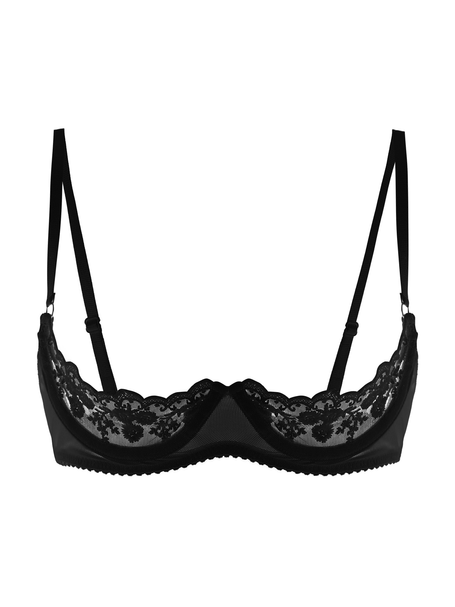 Sheer Bra Lace - Vrouwen sexy open cups bh pure