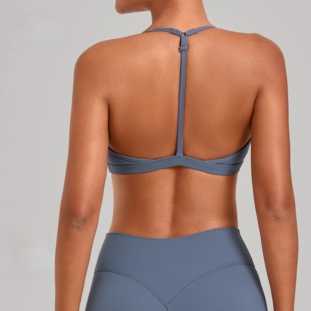 Sports Bra Racerback - Gym Workout Fitness Top Verstelbare riem