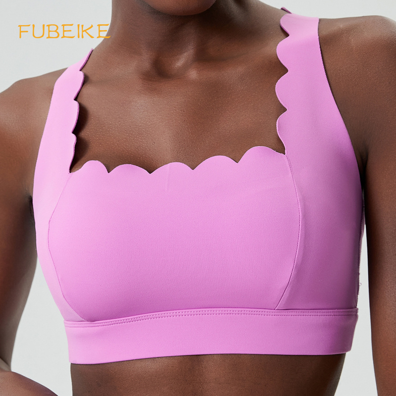 Sports Bra Racerback - FUBEIKE Kleine Golf Dubbele Schouderband Ondergoed