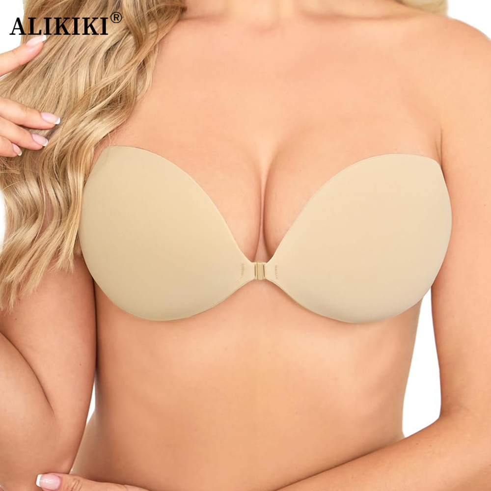 Backless Bra Sticky - Vrouwelijke push-up sticky bra's, onzichtbare zelfklevende