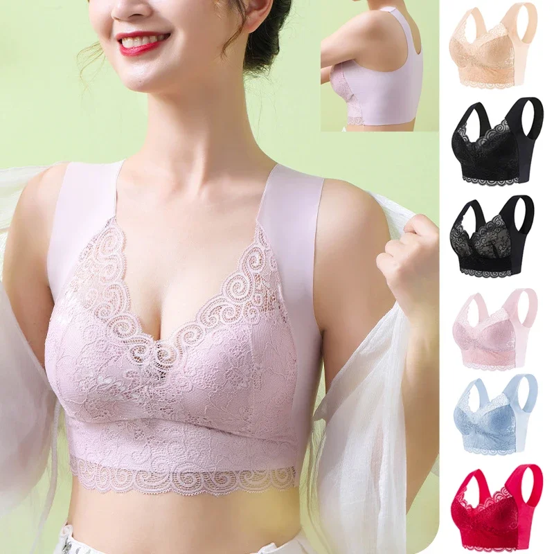 Sleep Bra Bralette - 1 stks Ijs Zijde Naadloze Kanten