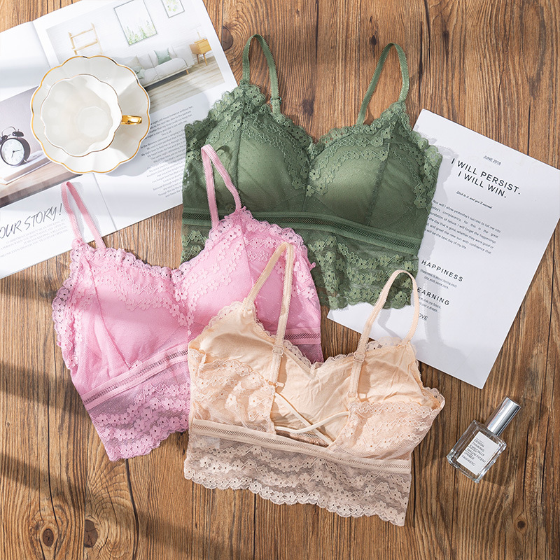 Sheer Bra Lace - 3d Sexy Kanten Lingerie Naadloze Sportbeha