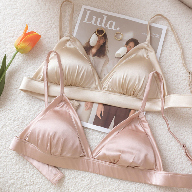 Sleep Bra Bralette - Bralettes voor Vrouwen 93,8% Moerbei Zijden