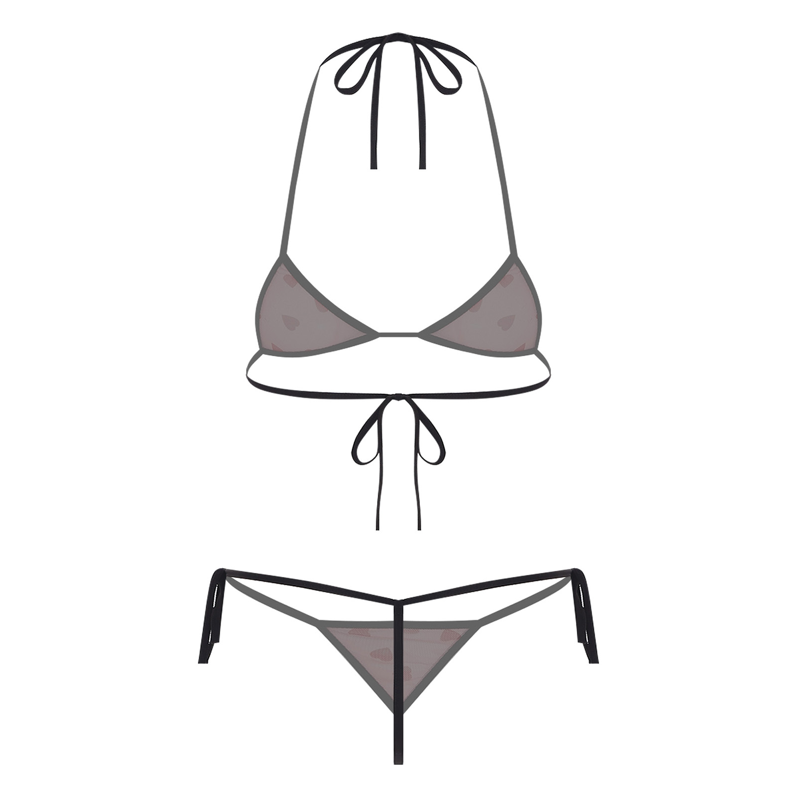 Womens Micro Mini Bikini Linge - Sheer Mesh Bra recensie en prijs