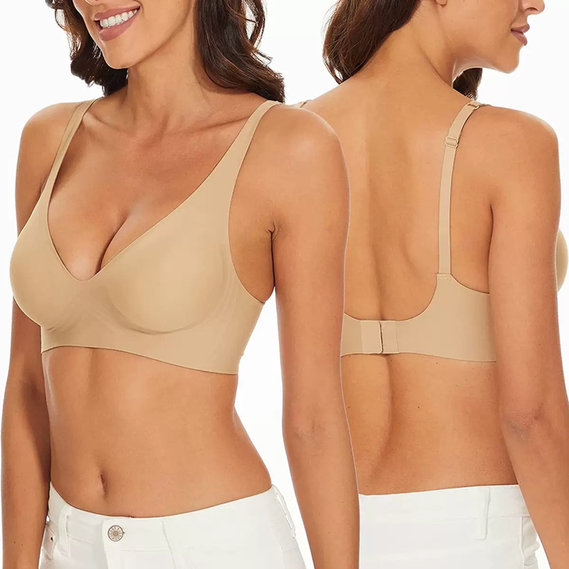 Sexy naadloze jelly bh S-4XL H - Plunge Bra Push Up recensie en prijs