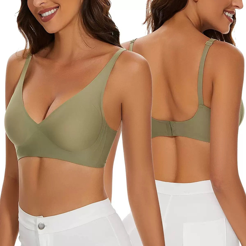Sexy naadloze jelly bh S-4XL H - Plunge Bra Push Up recensie en prijs