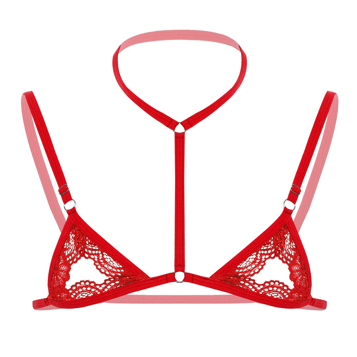 Sexy Mannen Harnas Erotische B - Sheer Bra Lace recensie en prijs