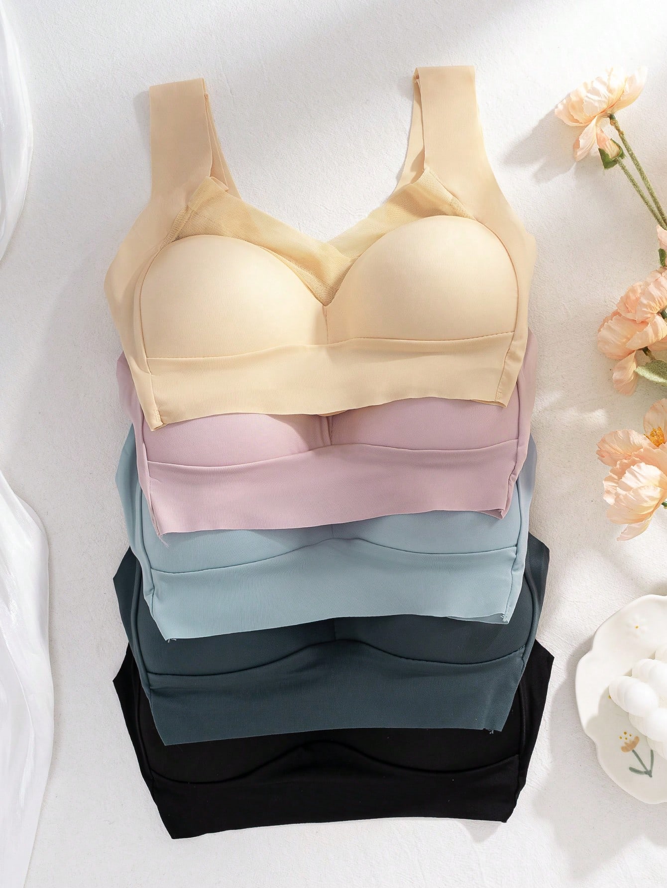 5 stuks dames naadloze ijszijd - Sleep Bra Bralette recensie en prijs
