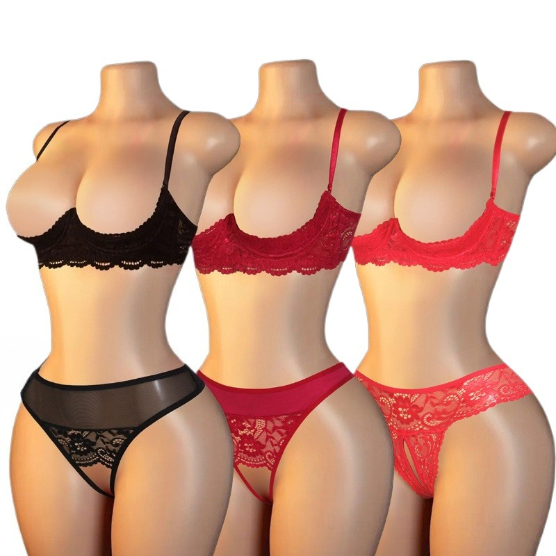 Sexy Vrouwen Lace Cutout Linge - Lace Bralette Set recensie en prijs
