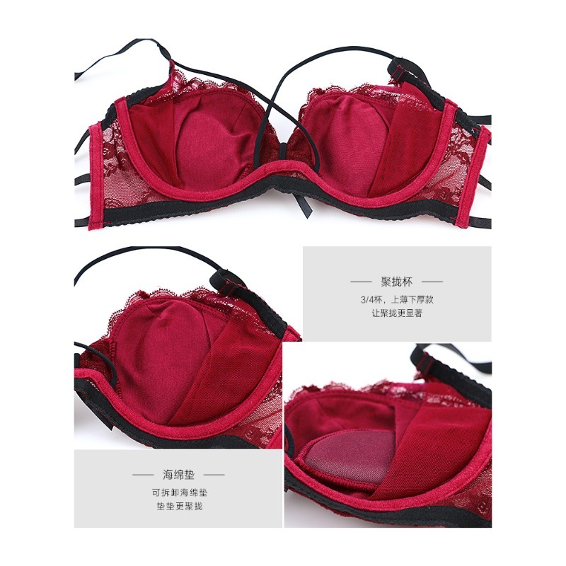 Elegante kanten bh-set met hal - Demi Bra Balconette recensie en prijs
