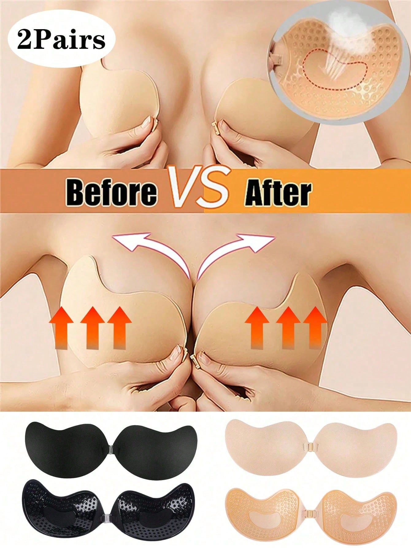 2-pack zelfklevende, onzichtba - Strapless Bra Adhesive recensie en prijs